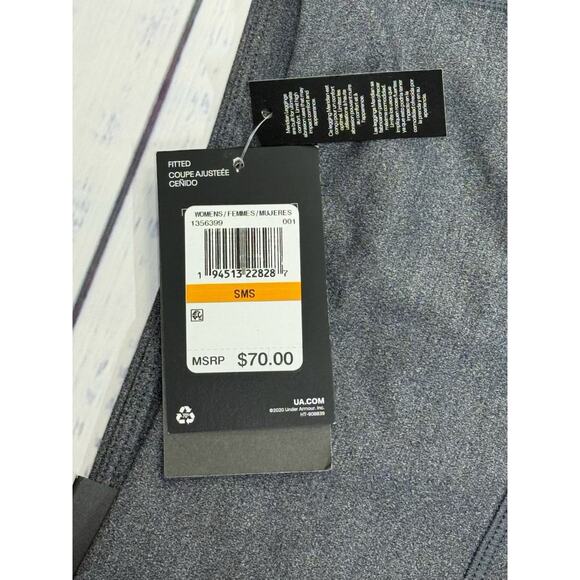 Under Armour Leggings Women's Size SM Short Meridian Fitted High Rise Ankle Gray - Picture 5 of 7